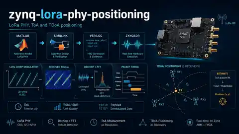 LoRa PHY and positioning implementation pipeline