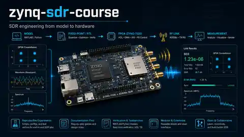 zynq-sdr-course model-to-hardware engineering pipeline